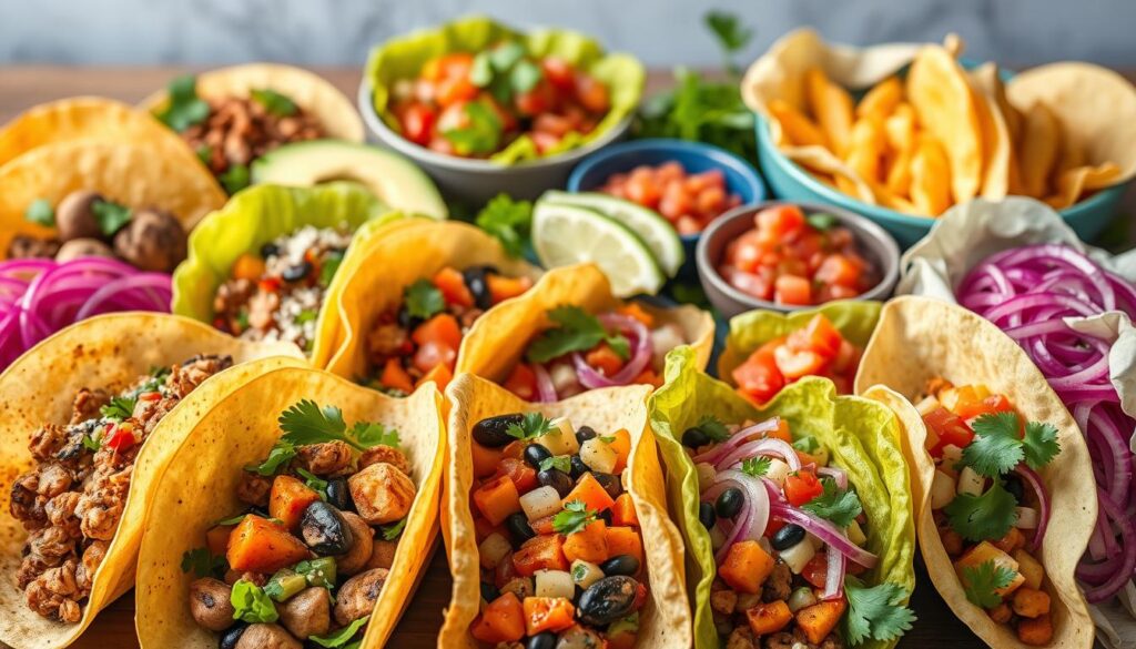 Vegan taco variations