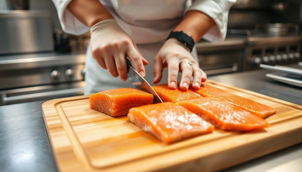 salmon preparation