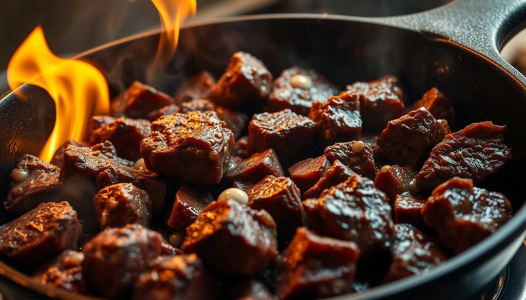 searing meat for flavor