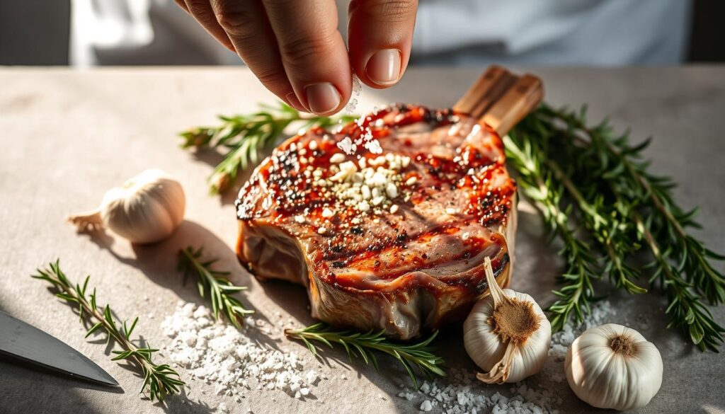 seasoning lamb chops